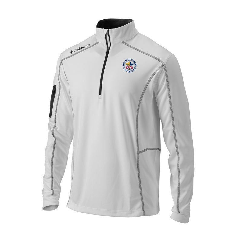 Men's Omni-Wick Shotgun 1/4 Zip - White