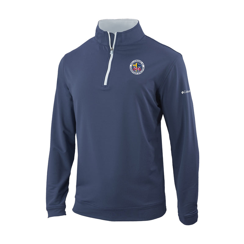 Men's Omni-Wick Wickham Hills 1/4 Zip - Dark Mountain-Daydream