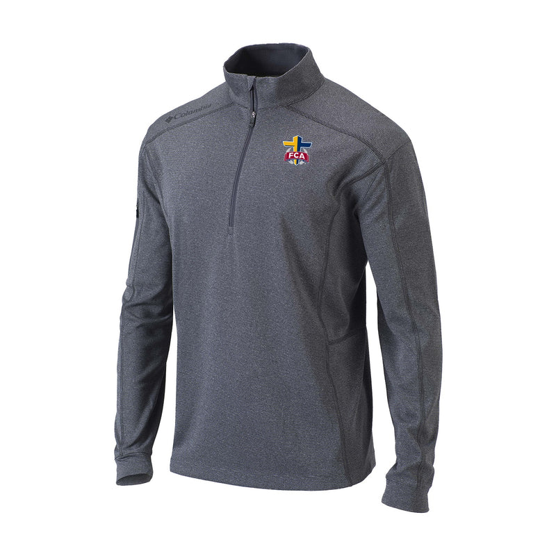 Men's Omni-Wick Shotgun 1/4 Zip - Heathered Forged Iron