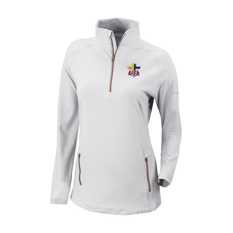 Women's Omni-Wick Outward Nine 1/4 Zip - White