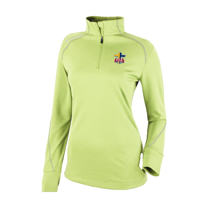 Women's Omni-Wick Shotgun 2.0 1/4 Zip - Spring Yellow