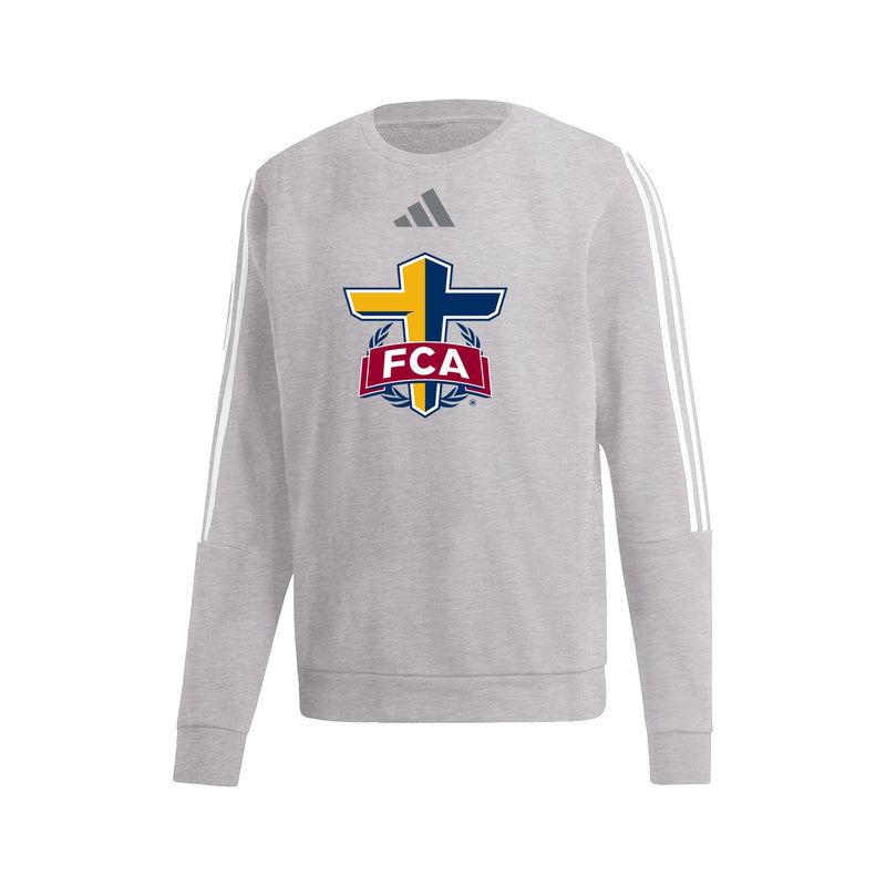 3-Stripe Crew - Medium Grey Heather