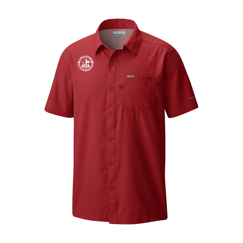 Men's Slack Tide Camp Shirt - Intense Red