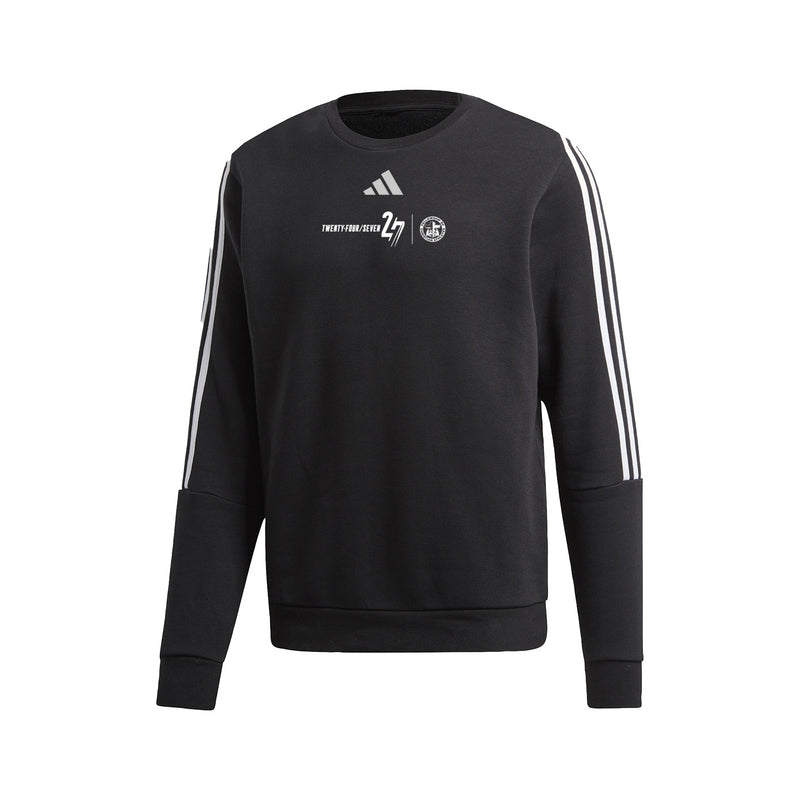 3-Stripe Crew - Black