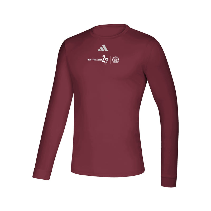 Creator Long Sleeve Tee - Collegiate Burgundy