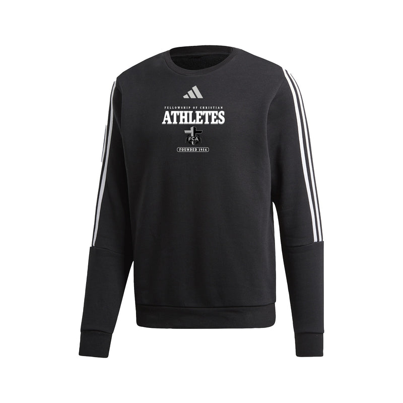 3-Stripe Crew - Black