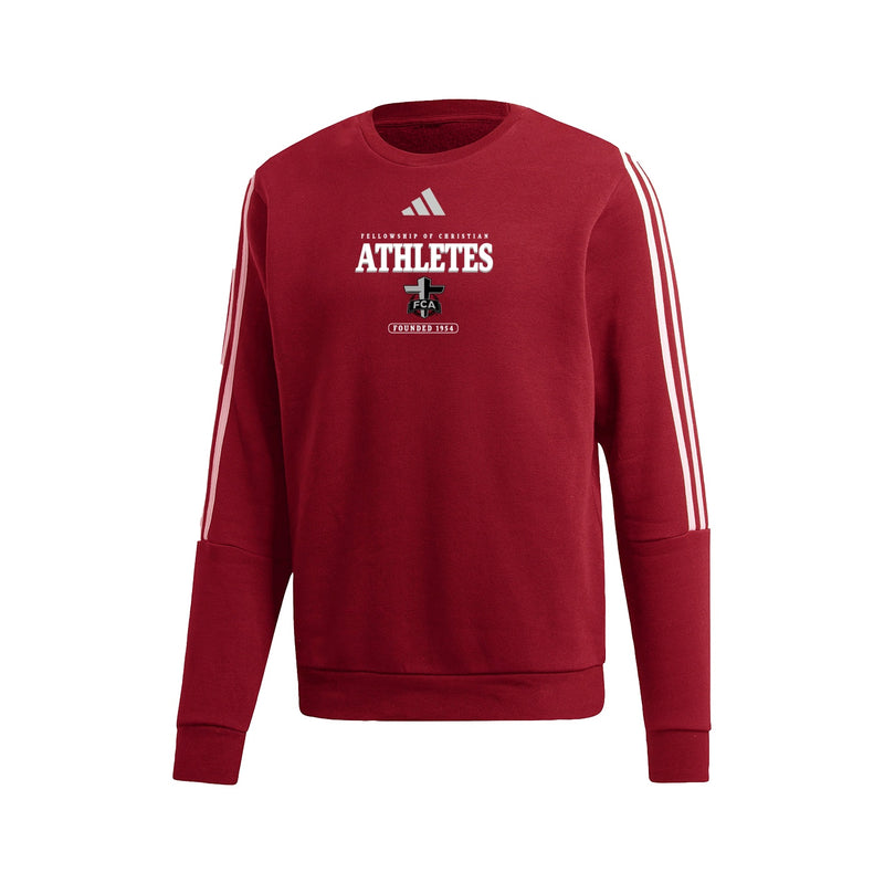 3-Stripe Crew - Power Red