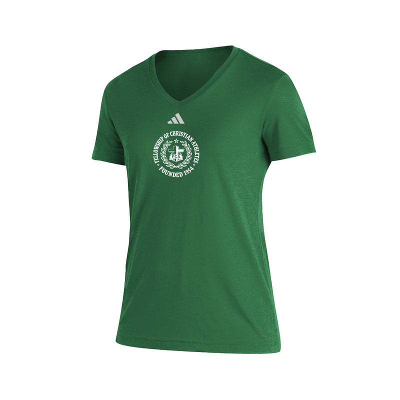 Womens Blend SS Tee - Dark Green