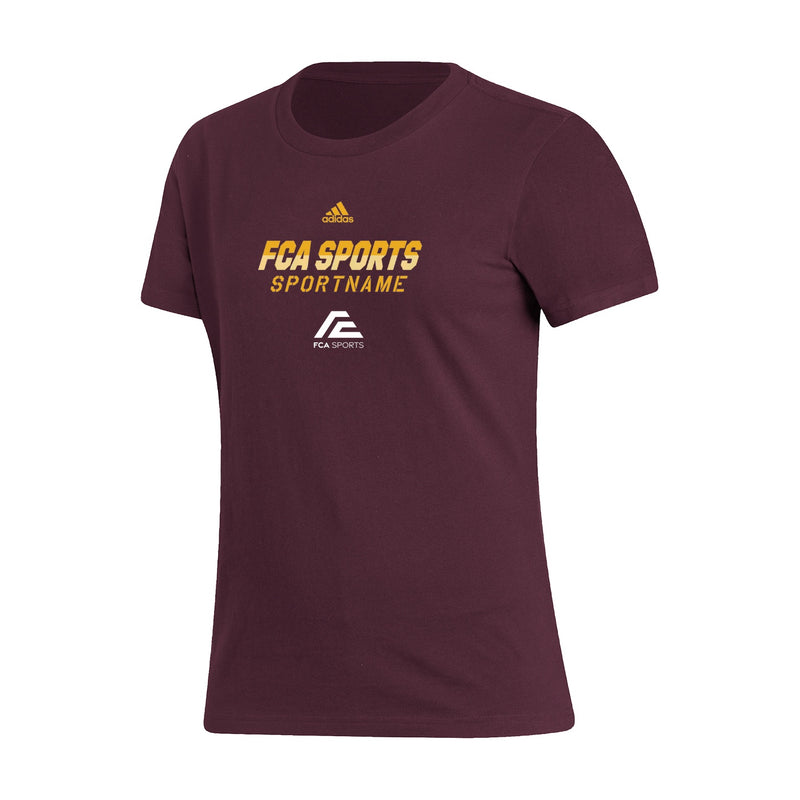 Women's Fresh Short Sleeve Tee  - Maroon