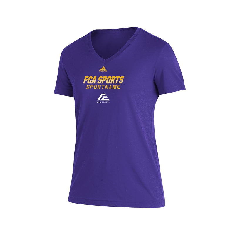 Womens Blend SS Tee - Collegiate Purple