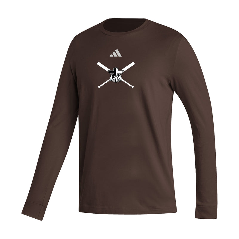 Men's Fresh Long Sleeve Tee  - Dark Brown