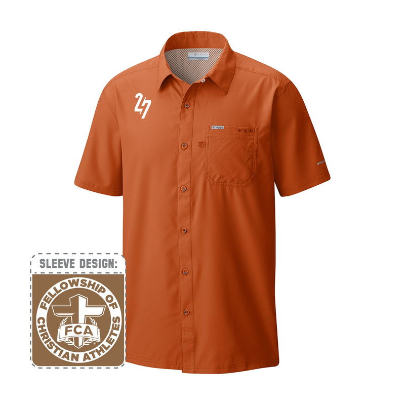 Men's Slack Tide Camp Shirt - State Orange