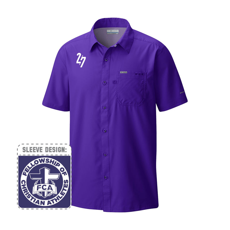 Men's Slack Tide Camp Shirt - Uw Purple