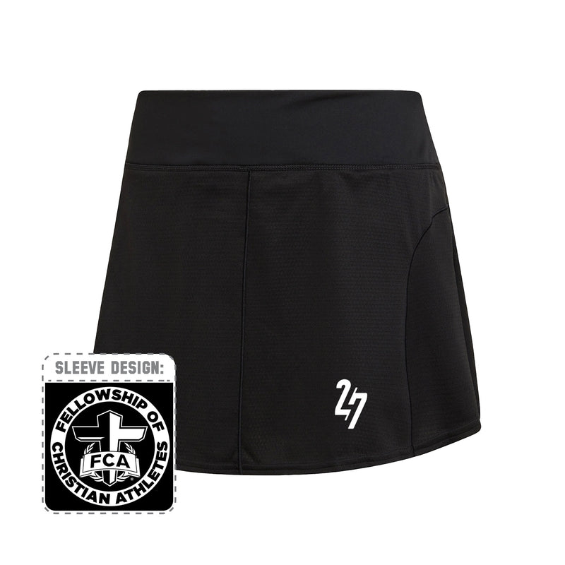 Women's Tennis Match Skirt  - Black