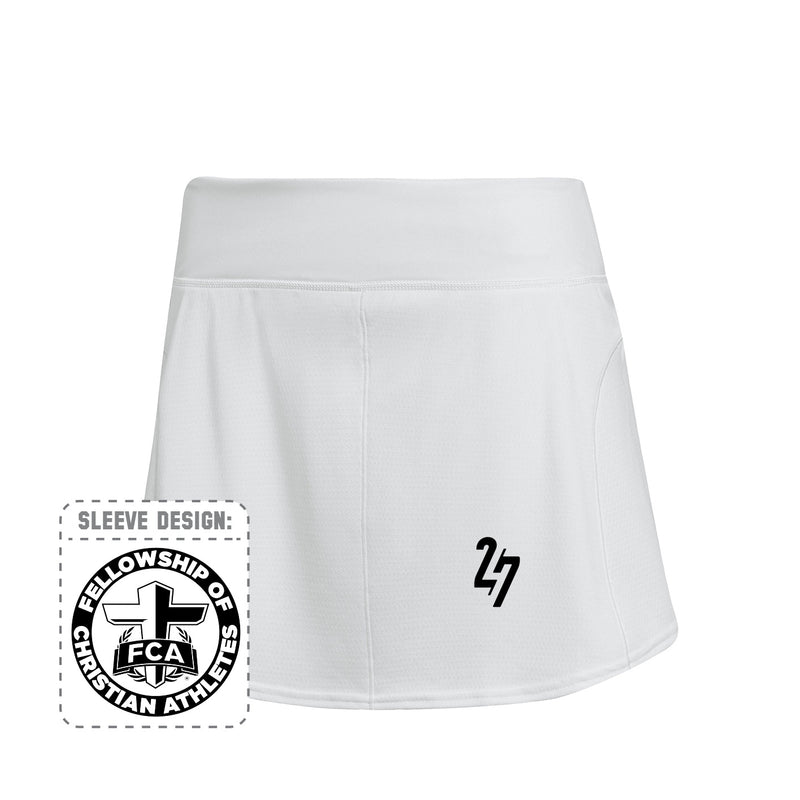 Women's Tennis Match Skirt  - White