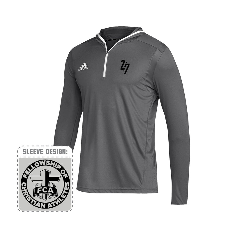 Men's Team Issue Hooded Long Sleeve Tee - Team Grey 4