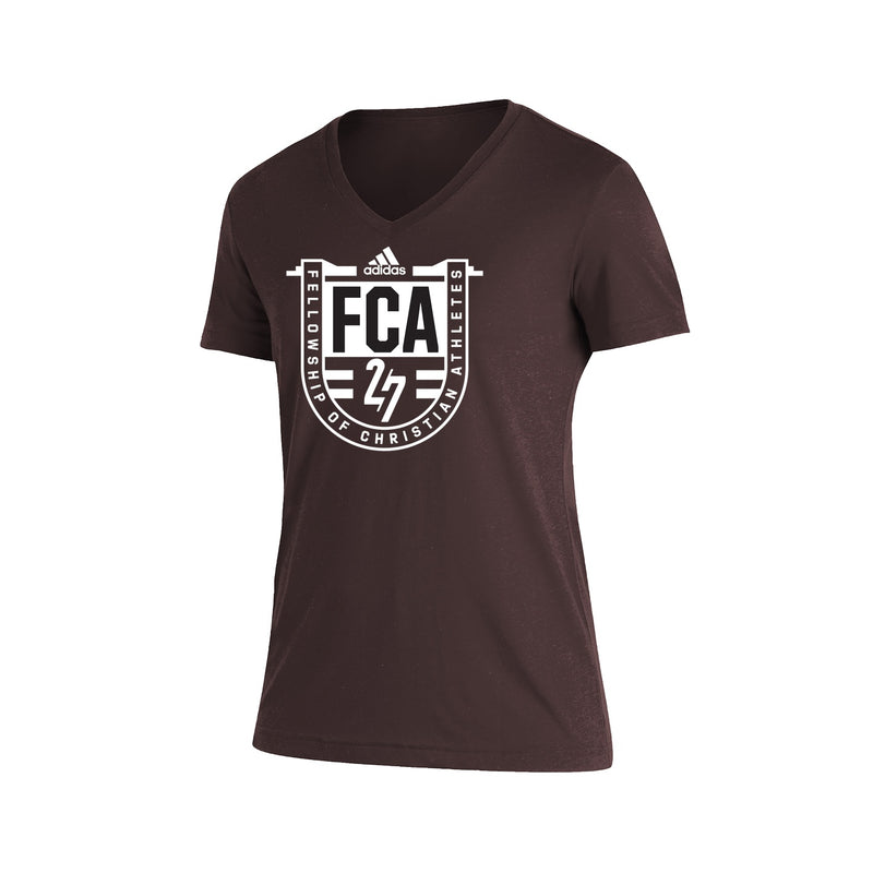 Womens Blend SS Tee - Dark Brown