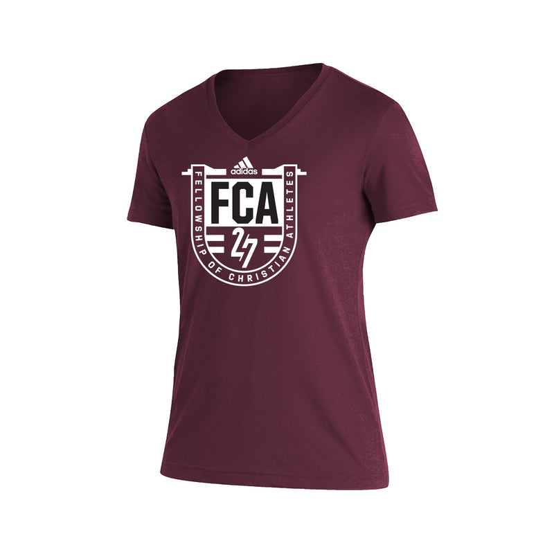 Womens Blend SS Tee - Maroon