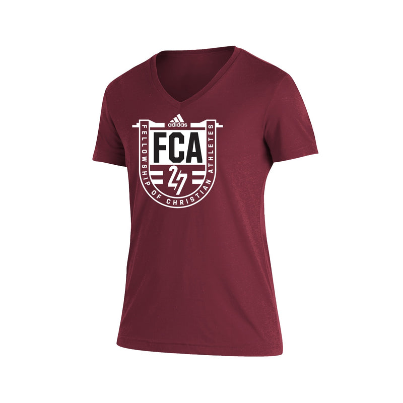 Womens Blend SS Tee - Collegiate Burgundy