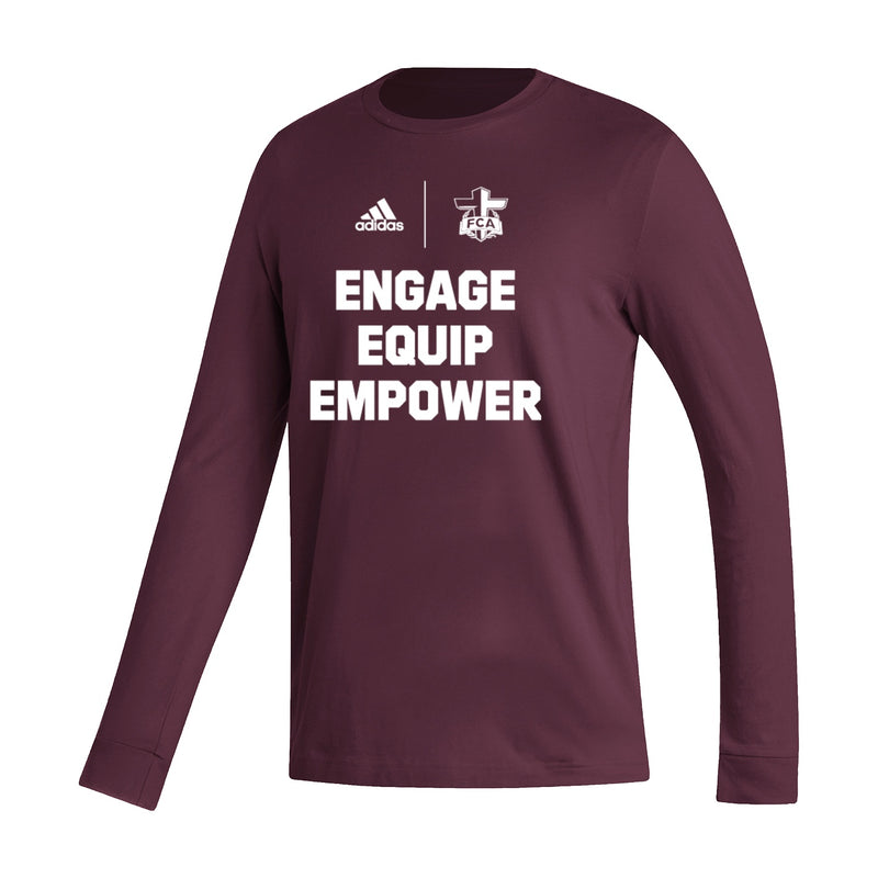 Men's Fresh Long Sleeve Tee  - Maroon