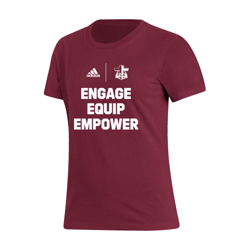 Women's Fresh Short Sleeve Tee  - Collegiate Burgundy